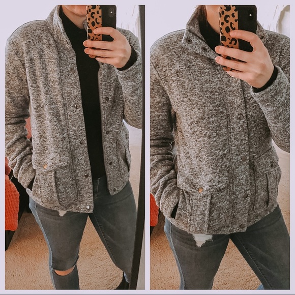 Banana Republic Other - Banana Republic gray knit sweater coat small